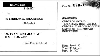 Restraining order against Dr. Bedcannon